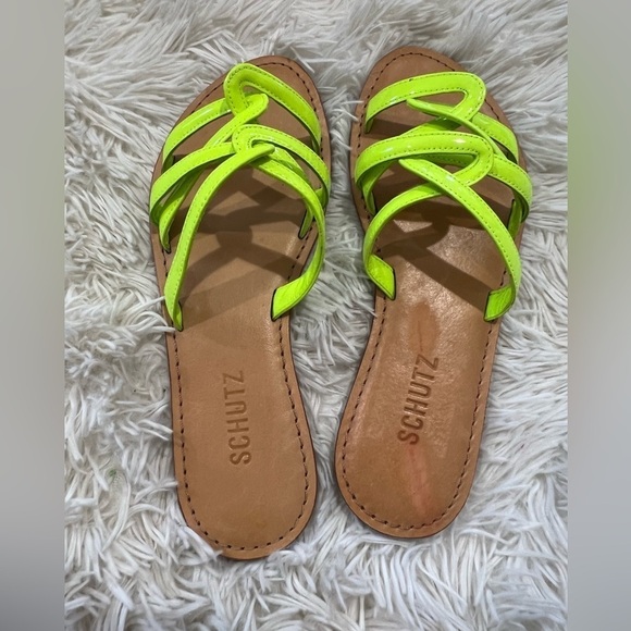 SCHUTZ Lyta Patent Strappy Slide Sandals - Size 7 - NWOT - Picture 2 of 6